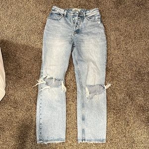 Abercrombie and fitch high rise dad jeans